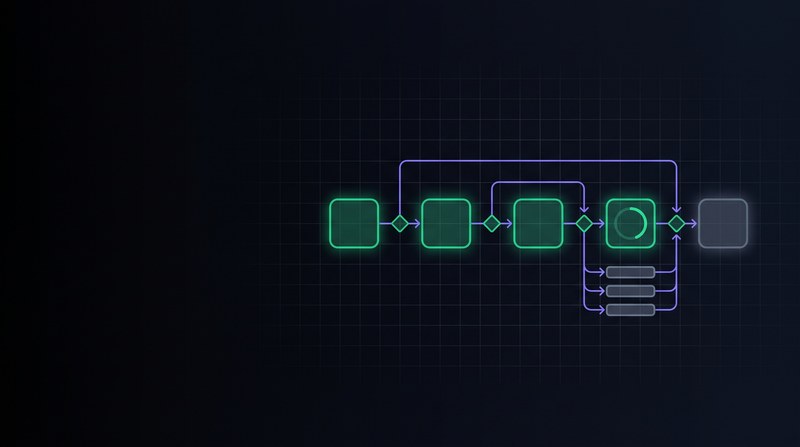 Abstract cover artwork for CI/CD with GitHub Actions, a DevOps course